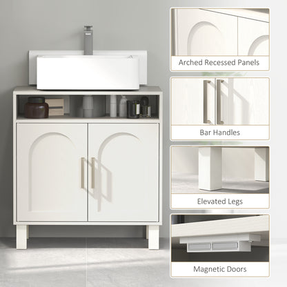 Under Sink Cabinet for Basin without Pedestal - Cream White