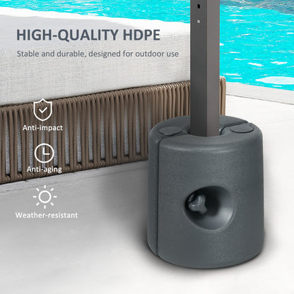 HDPE Tent Weights Set of 4, Canopy Weights, Fill with Water or Sand, 48KG