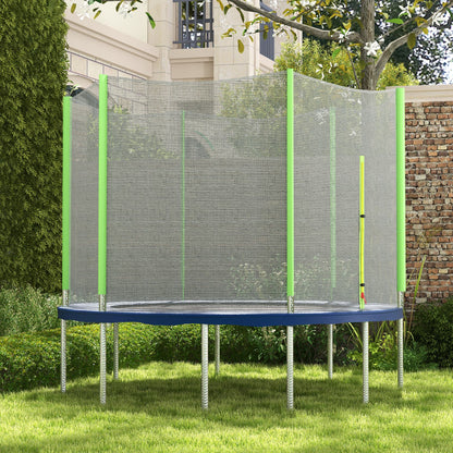8ft Trampoline Net Replacement with 6 Plastic Pole Covers