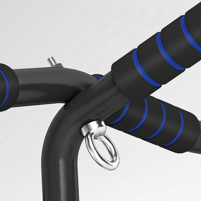 Multi-Grip Doorway Pull Up Bar with Non-Slip Grips, Chin Up Bar with Anti-Fall Slot for Indoor Gym Upper Body Workout