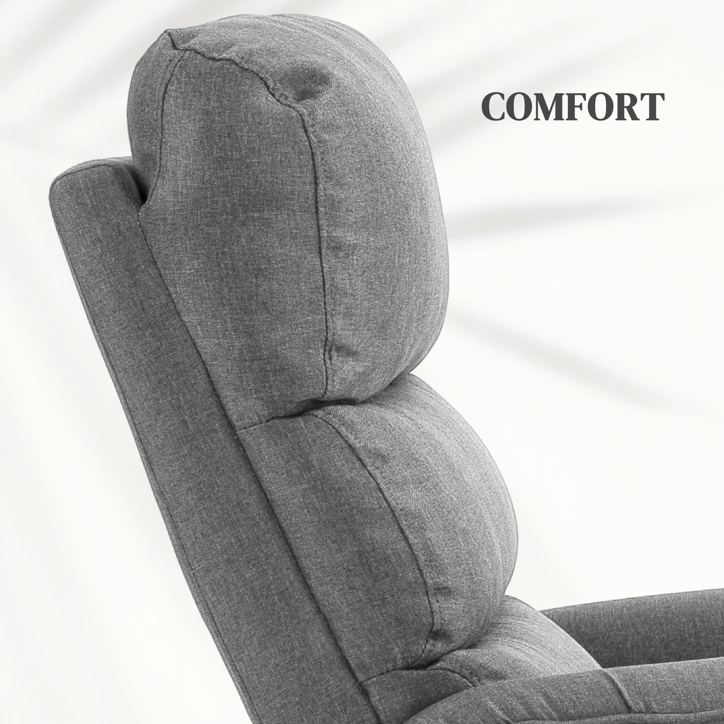 Electric Riser Recline Armchair, with Footrest - Grey