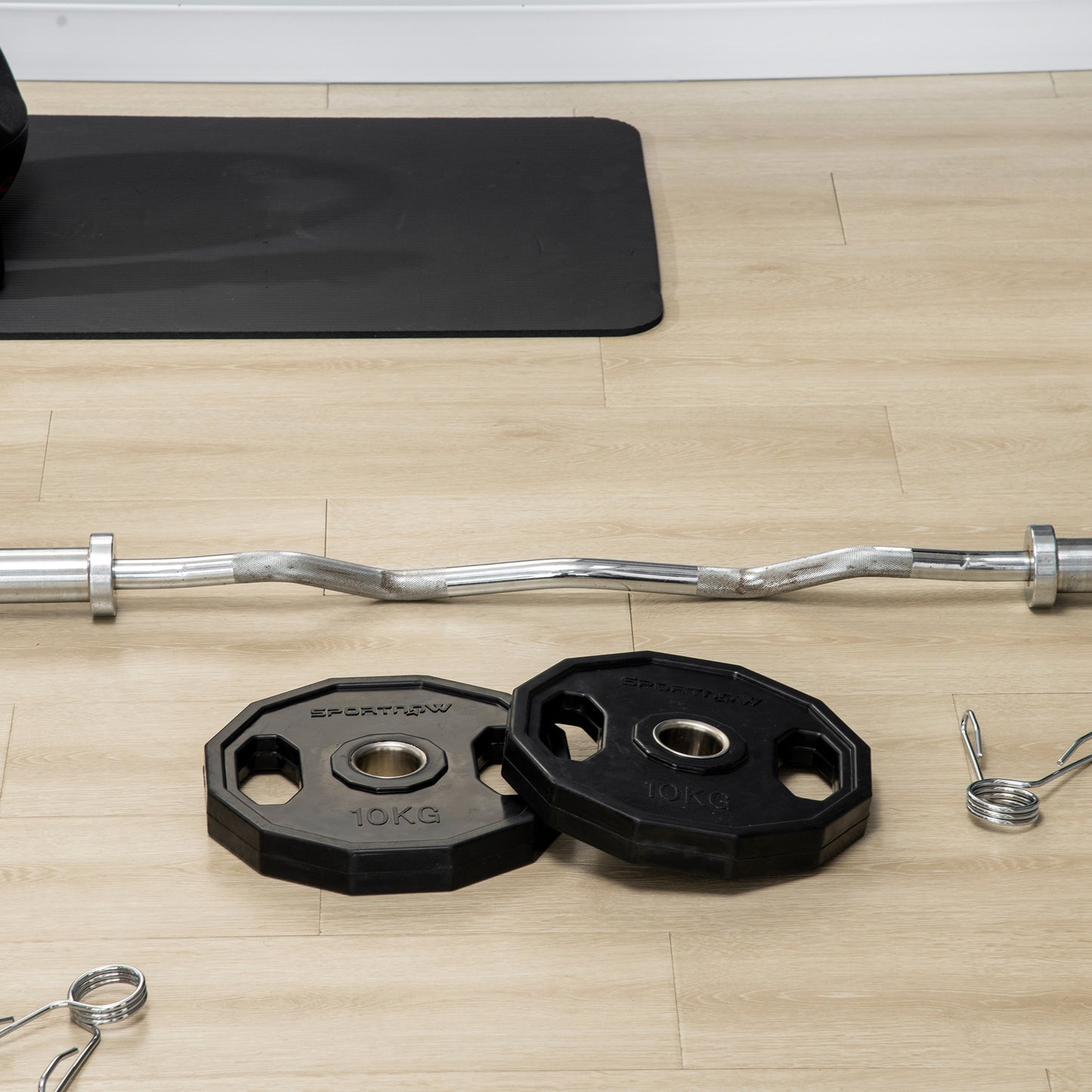 Olympic Weight Plates Set, Metal and Rubber Bumper Plates Weights Discs with 2"/5cm Holes