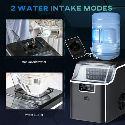 3.2L Compact Ice Machine, with LCD Screen and Accessories - Black