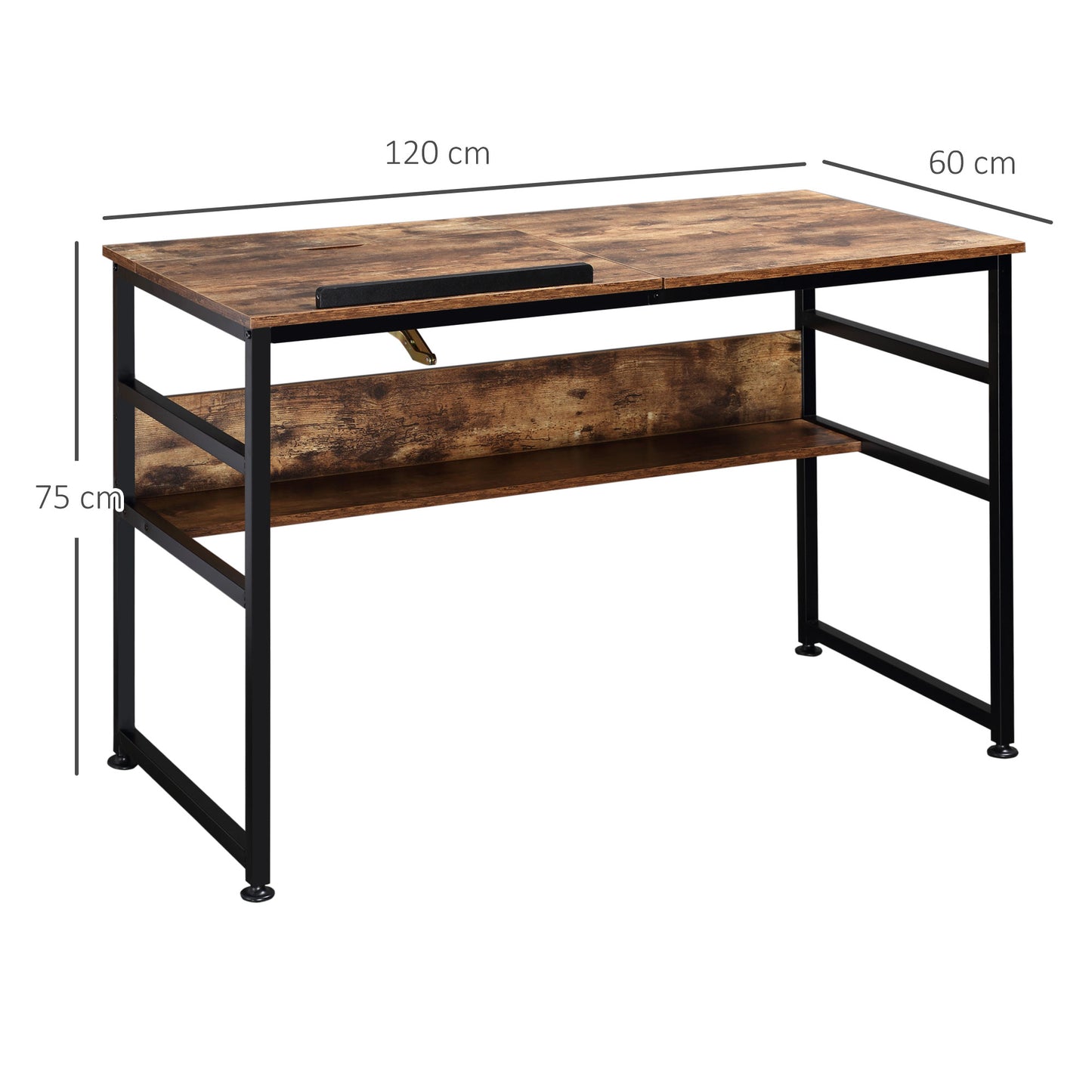 Adjustable Drafting Table Art Desk Drawing Table, Craft Desk Workstation for Painting