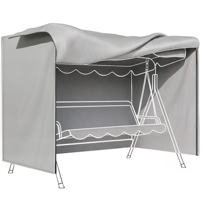 205 x 124cm Three-Seater Swing Chair Protective Cover Grey