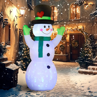 10ft Inflatable Snowman Christmas Decoration with Accessories