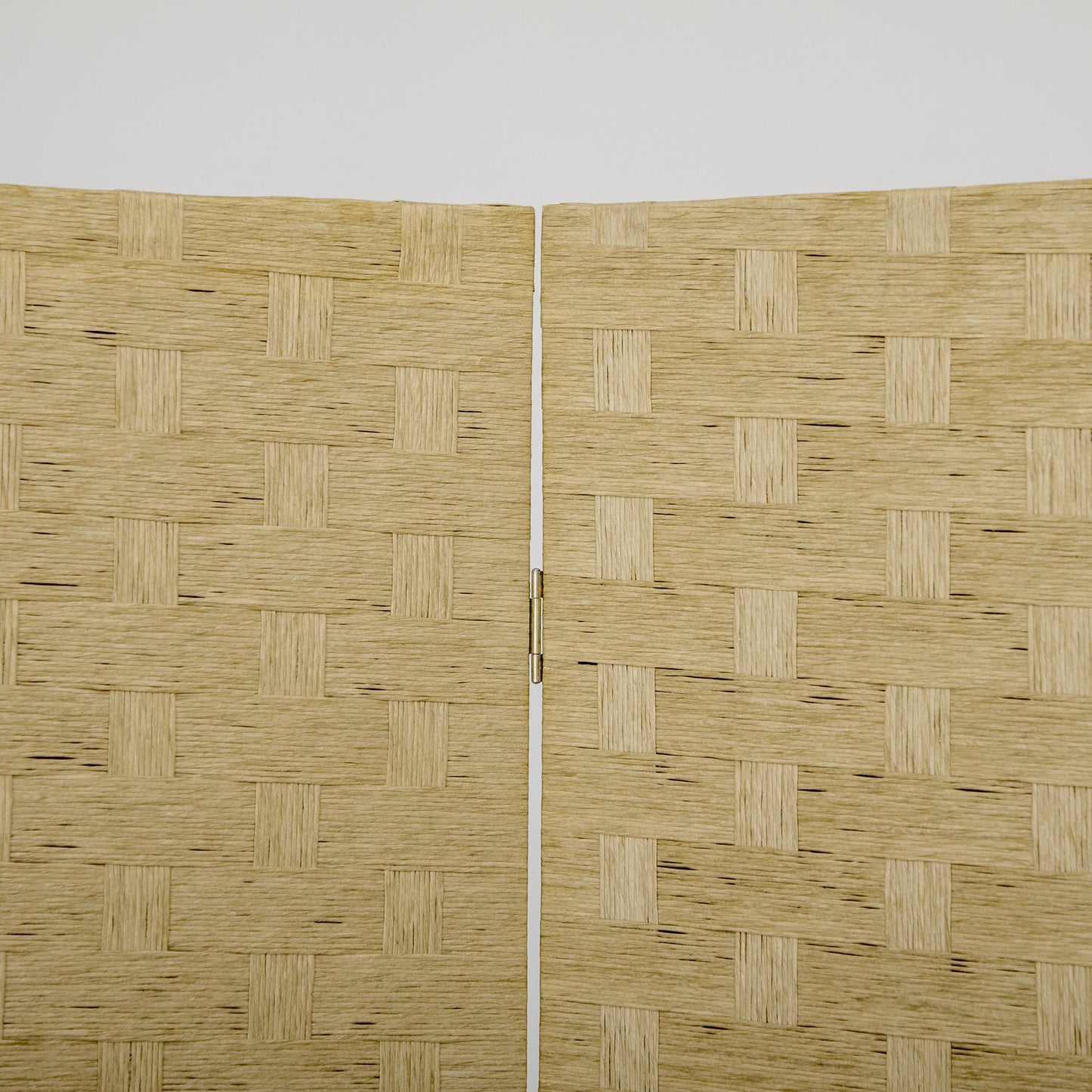 Wave Fibre Freestanding Folding Privacy Screen Panels, Room Divider, Brown