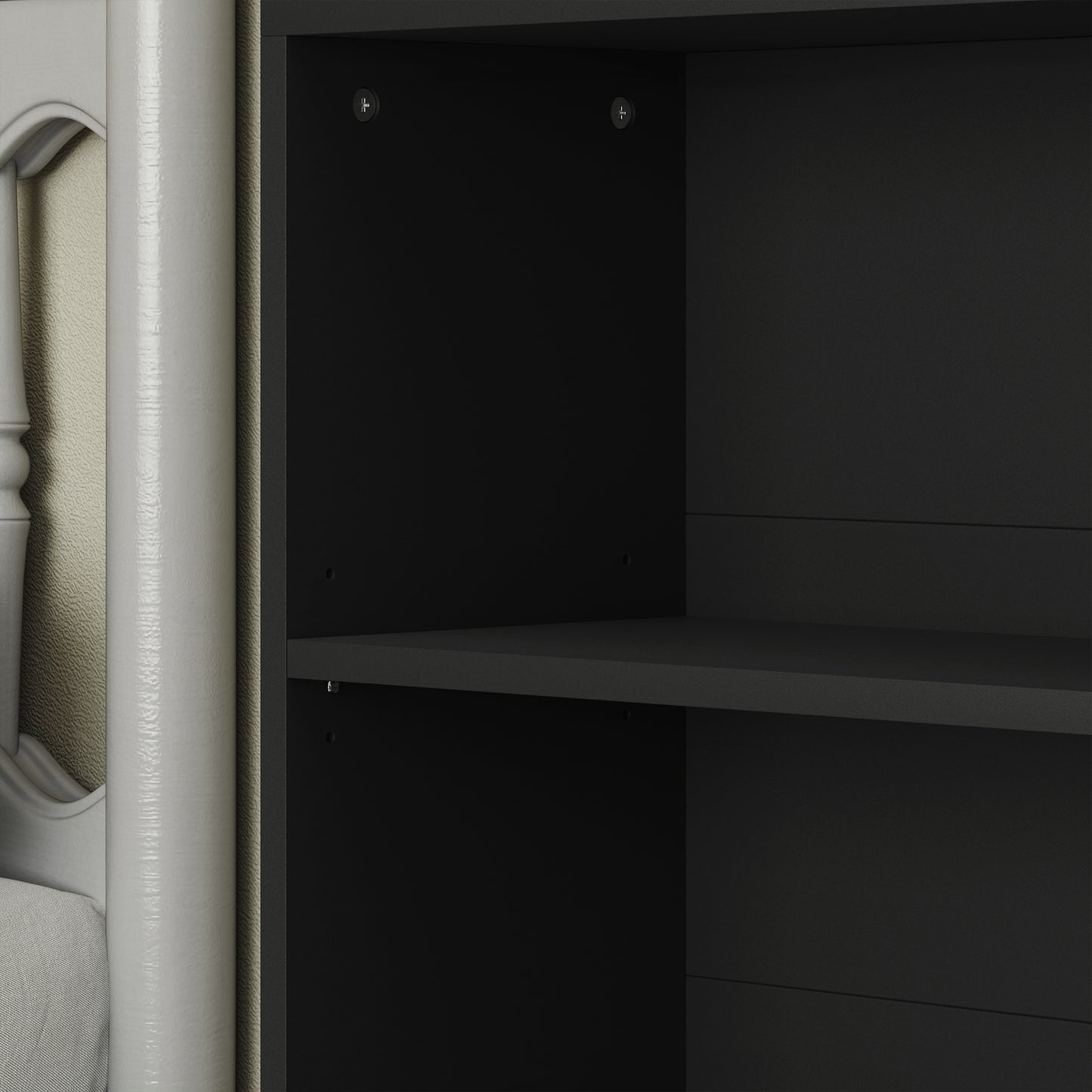 Six Shelf Bookcase - Black