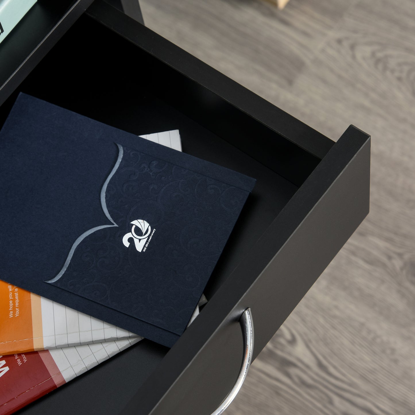 Filing Cabinet, Mobile File Cabinet with 2 Drawers, Office Home Organiser on Wheels for A4, Letter-Size File Folders