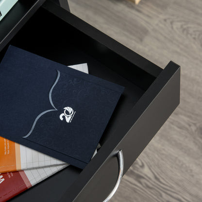 Filing Cabinet, Mobile File Cabinet with 2 Drawers, Office Home Organiser on Wheels for A4, Letter-Size File Folders