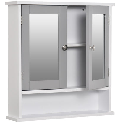Bathroom Wall Storage Cabinet - Grey