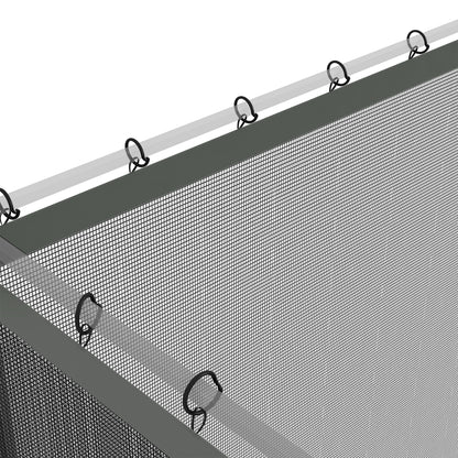 352 x 207cm Universal Replacement Mesh Sidewall Netting for Patio Gazebos and Canopy Tents, (Sidewall Only) Dark Grey