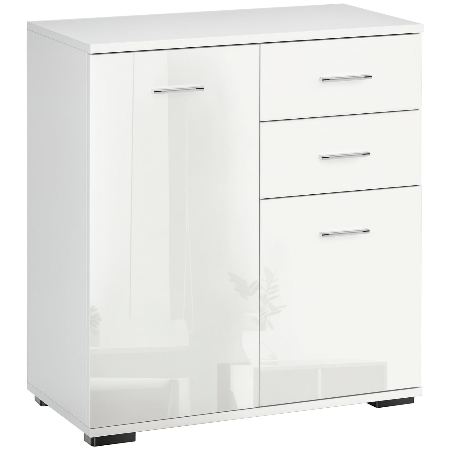 Sideboard, Modern Storage Cabinet with 2 Drawers, 2 Doors and Adjustable Shelf, Kitchen Cabinet for Living Room, Dining Room