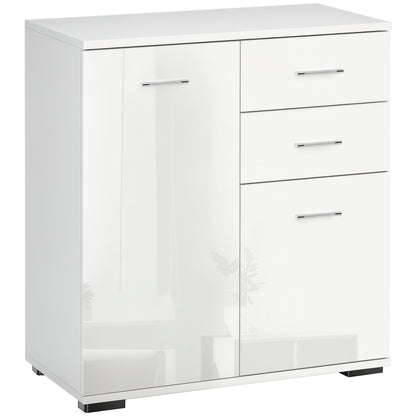 Sideboard, Modern Storage Cabinet with 2 Drawers, 2 Doors and Adjustable Shelf, Kitchen Cabinet for Living Room, Dining Room