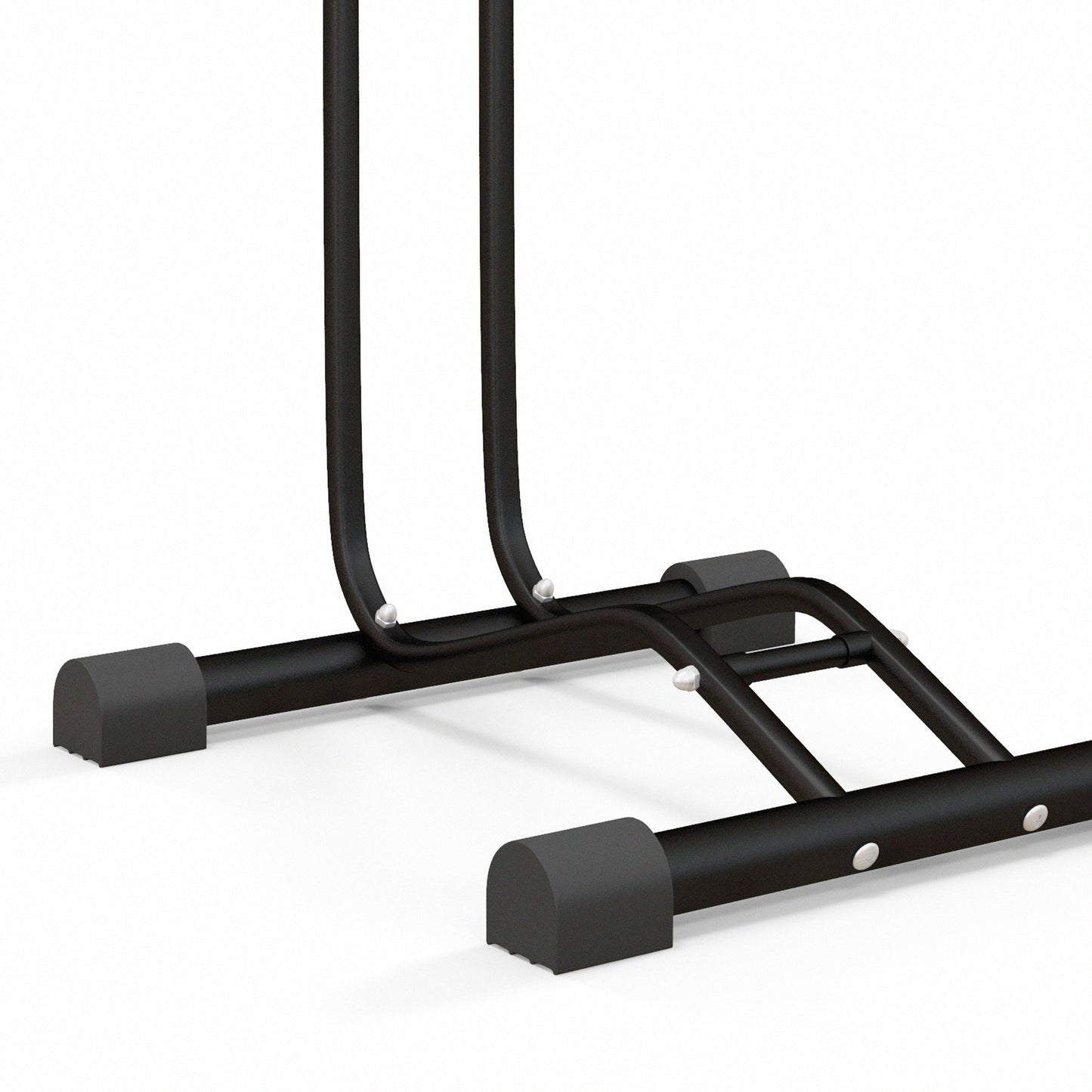 Vertical and Horizontal Bike Rack Bicycle, Storage Stand with Adjustable Hooks, for 24"-29" Wheels, 700c Bike