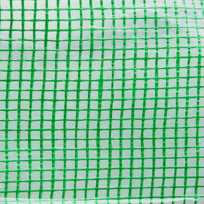 Walk-in Polytunnel Greenhouse, Outdoor Garden Tunnel Greenhouse Tent with Zipped Roll-Up Door and 6 Mesh Windows, 4 x 3M