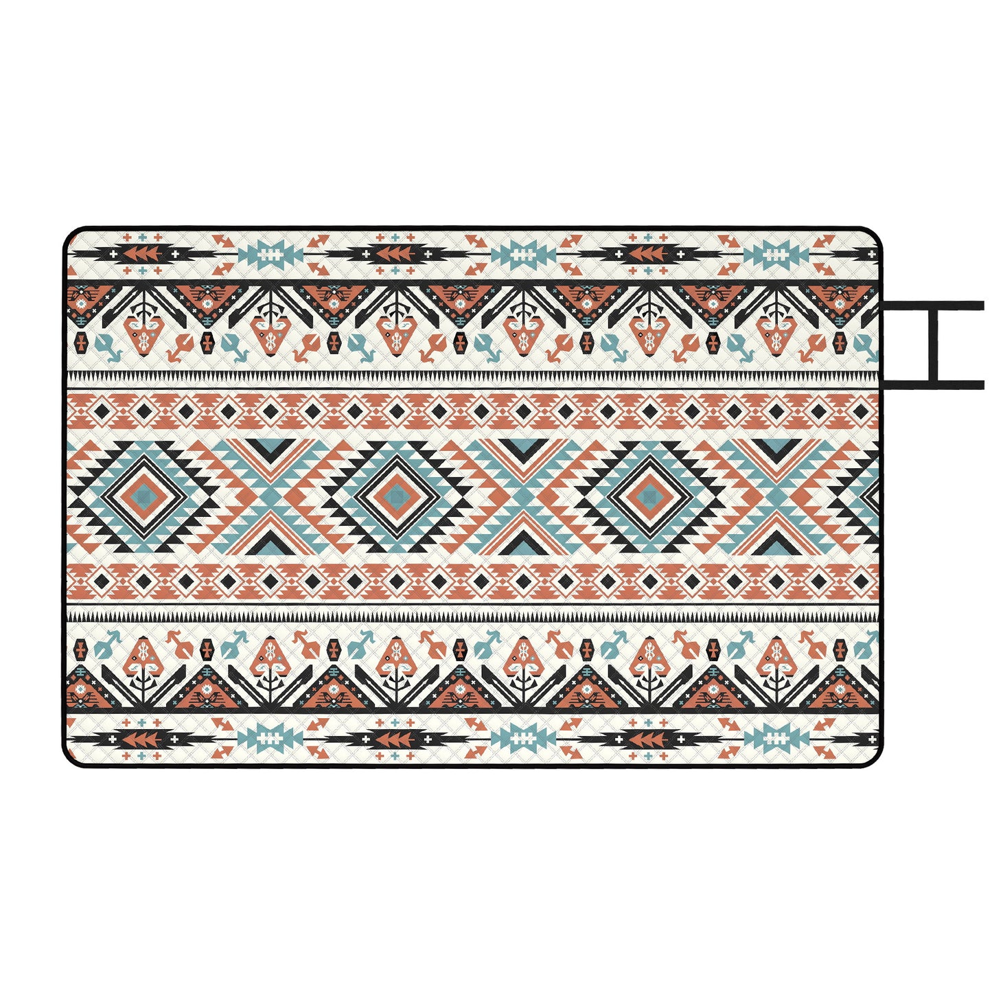 Picnic Blanket, 300x200CM Large Beach Blanket Outdoor Picnic Mat with Integrated Strap for Camping, Mix-Colour