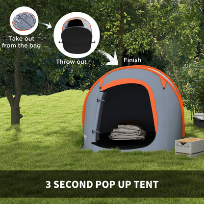 Two-Man Pop-Up Dome Tent, with Accessories - Grey