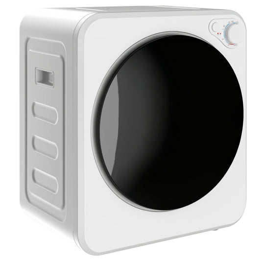 4kg Front Load Laundry Dryer, Portable Clothes Dryer with 2 Power Modes, 400W/800W, White