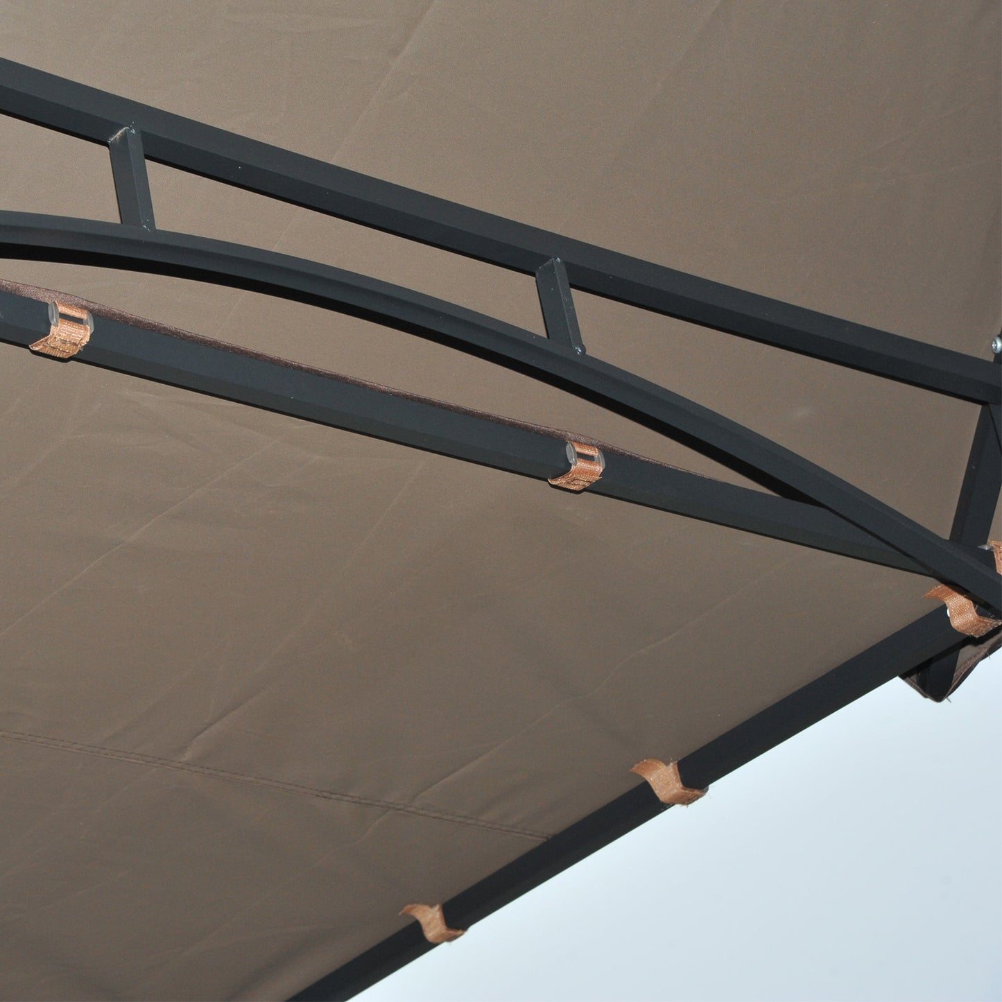 2.4 x 1.5 m (8' x 5') Grill Gazebo Canopy with Extendable Side Awnings