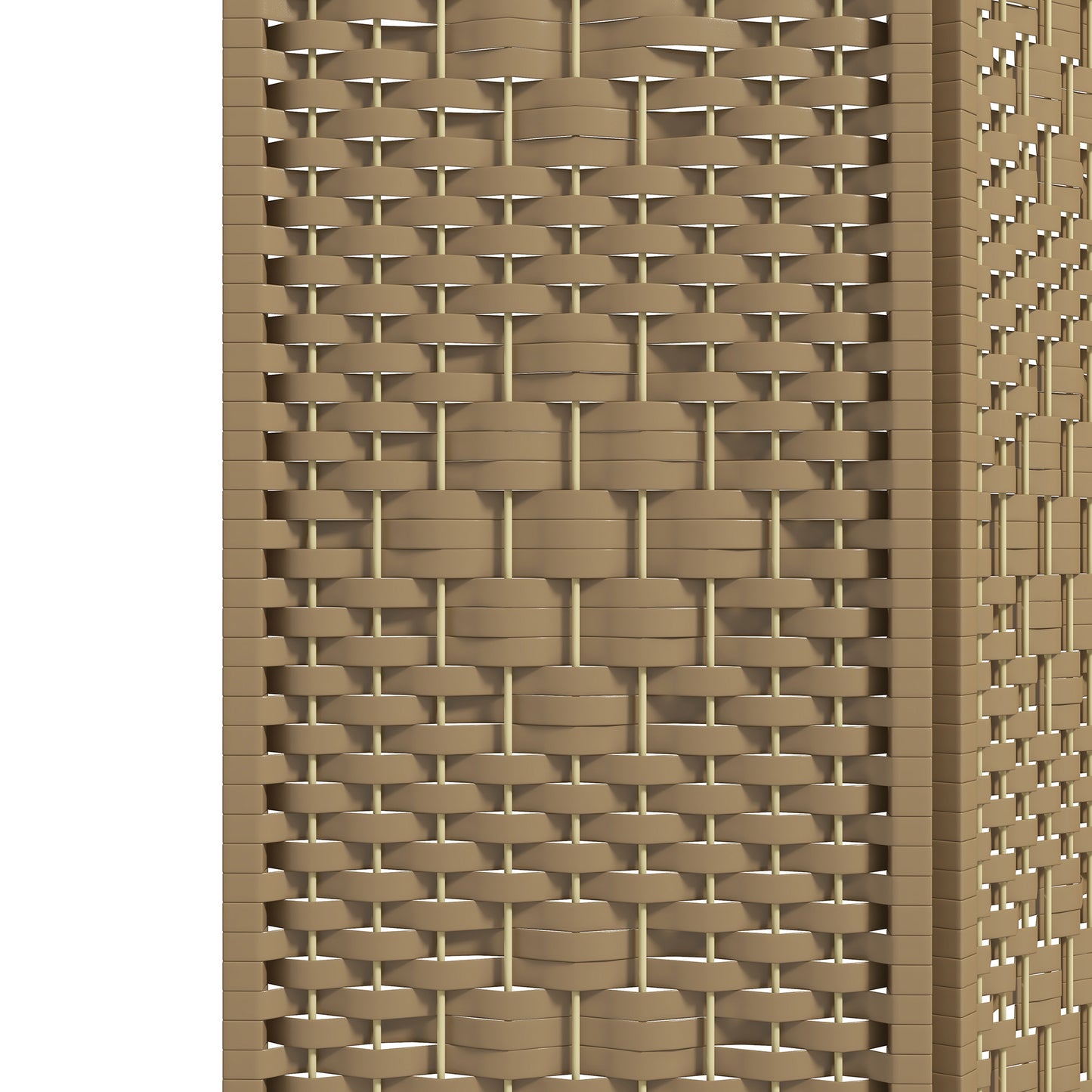 3 Panel Folding Room Divider, Privacy Screen, Paravent Partition Separator for Living Room, Bedroom, Natural Wood