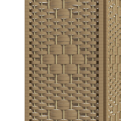 3 Panel Folding Room Divider, Privacy Screen, Paravent Partition Separator for Living Room, Bedroom, Natural Wood