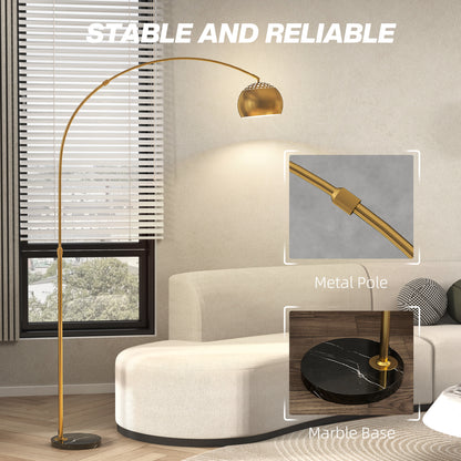 167cm Arc Floor Lamp for Living Room, Modern Adjustable Standing Lamp with Foot Switch