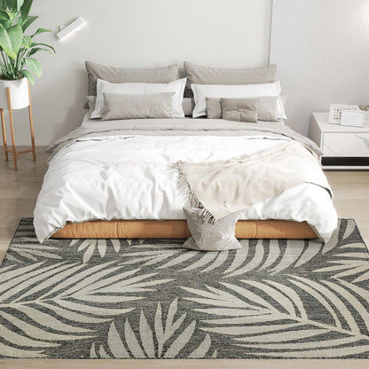 UV Resistant Indoor & Outdoor Area Rug, Easy-Cleaning Machine Washable Rug for Patio, Garden, Kitchen