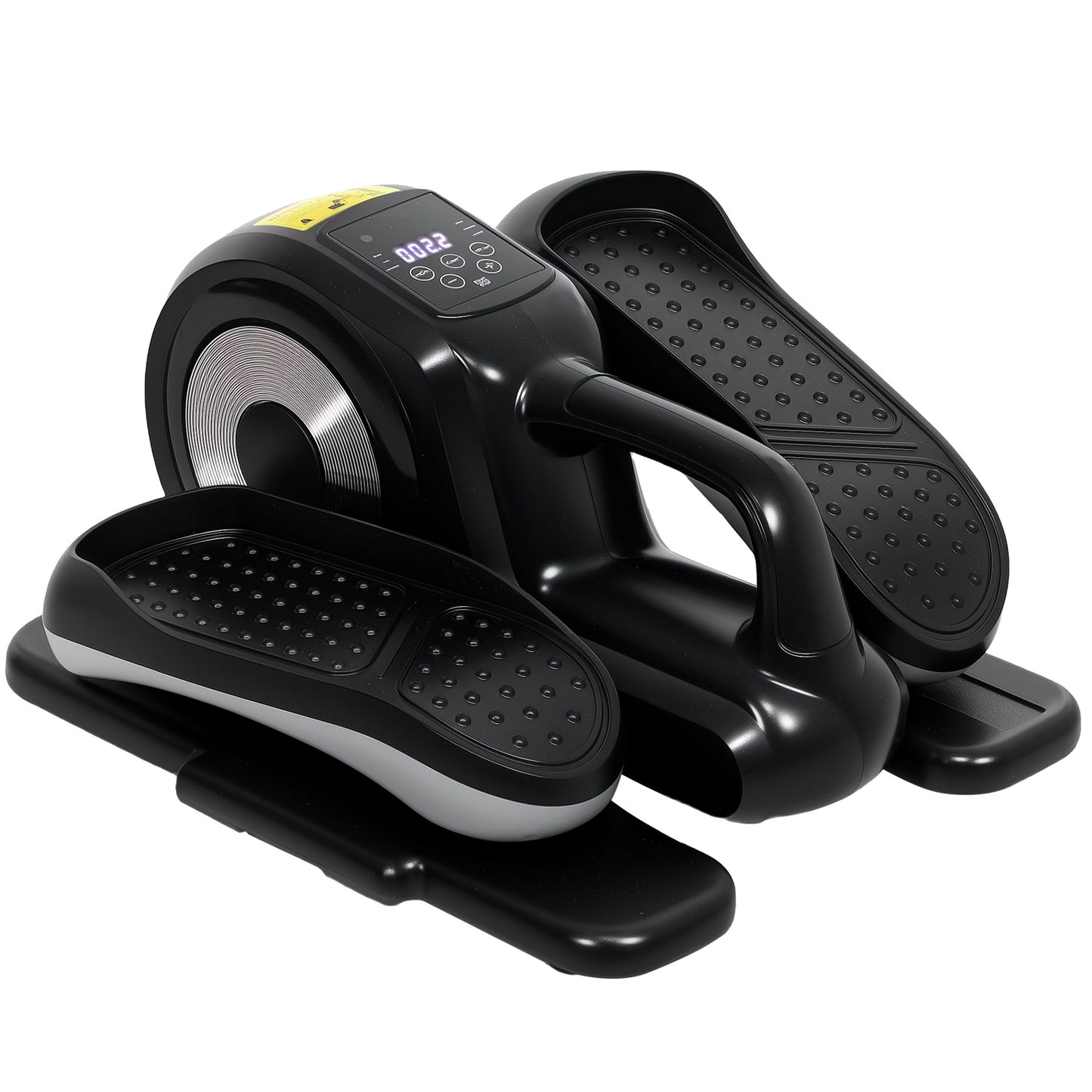 Under Desk Electric Elliptical Machine for Home, Sit Down Pedal Exerciser for Seniors with 12 Programs, LCD Monitor