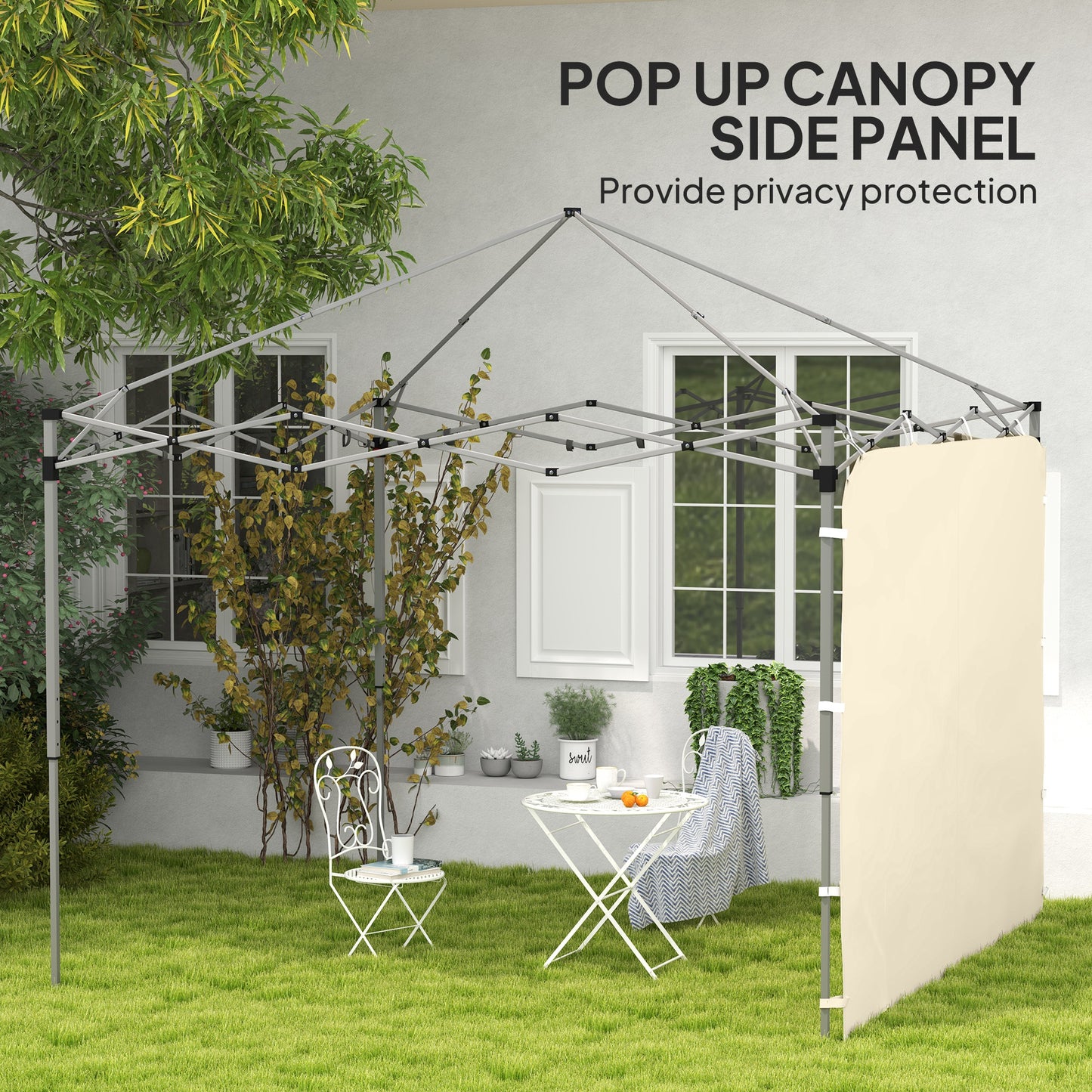 195 x 295cm Replacement Gazebo Sidewall - Beige