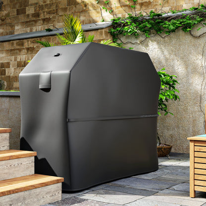 BBQ Cover for Rectangular Gas Grill, 600D UPF30+ Oxford Fabric Barbecue Cover for Waterproof Protection Rip-Proof