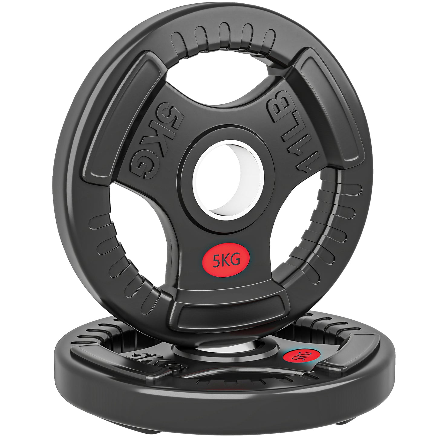 Olympic Weight Plates, 2"/5cm Weight Disc Pair with Tri-Grips