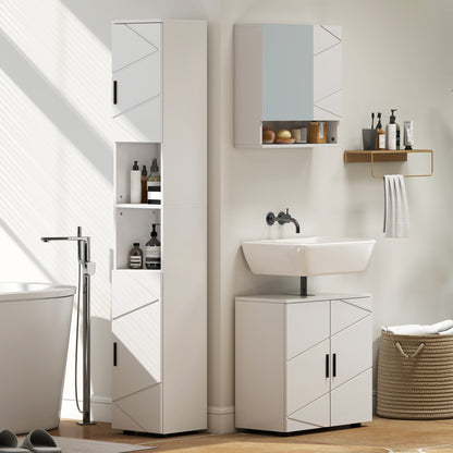 Under Sink Cabinet with Shelf - White