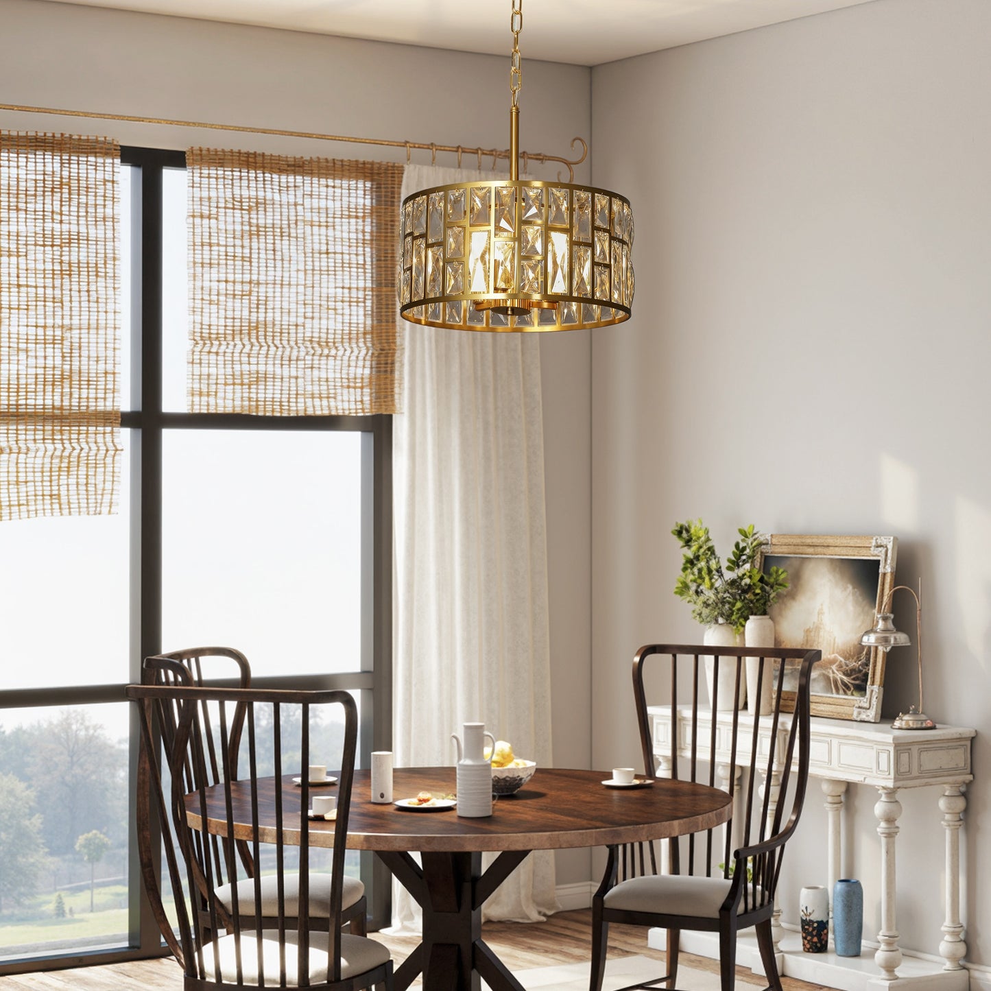 72 Glass Crystallite Chandelier - Gold-Tone