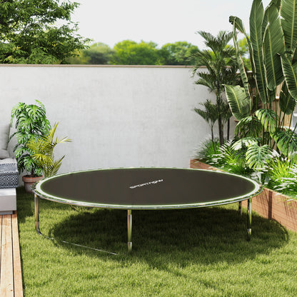 Trampoline Replacement Mat with Spring Pull Tool, 42 V-Hooks, for 8ft Trampoline using 14cm Springs, Green