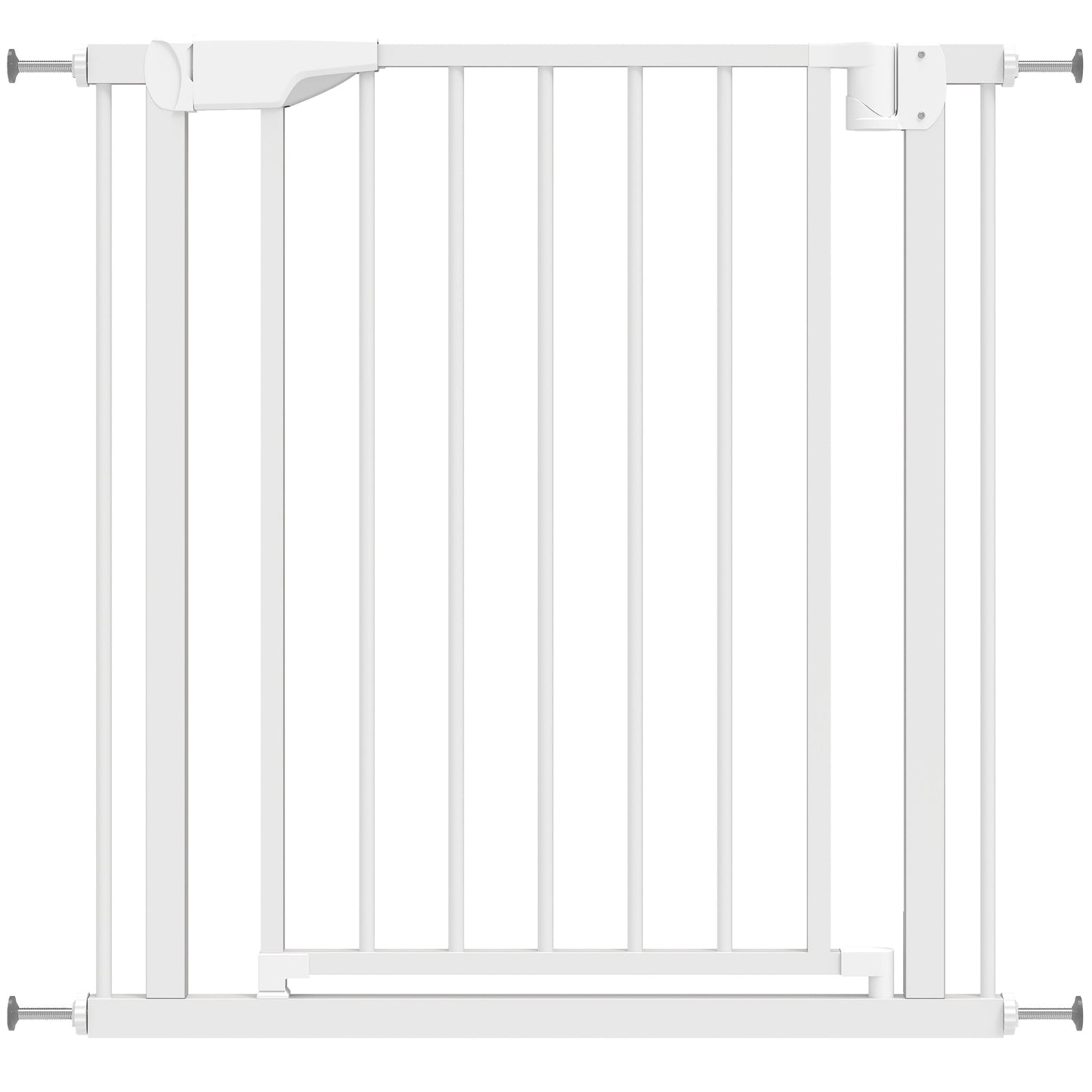 Baby Gate, Pet Safety Gate Pressure Fit, 76-81cm Wide with Two-Way Open, One-Hand Opening