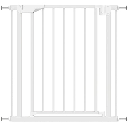 Baby Gate, Pet Safety Gate Pressure Fit, 76-81cm Wide with Two-Way Open, One-Hand Opening