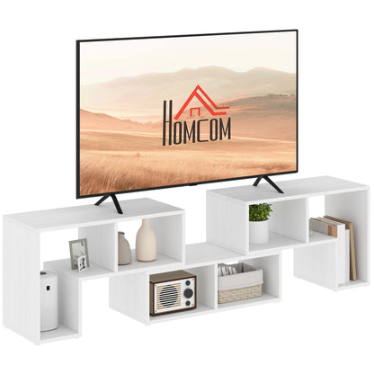 Three-Block Modular TV Stand - White Wood-Effect