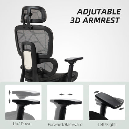 Multi-Adjustable Mesh Office Chair - Black