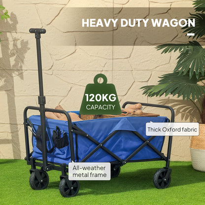 93L Festival Trolley on Wheels, Garden Folding Trolley Cart
