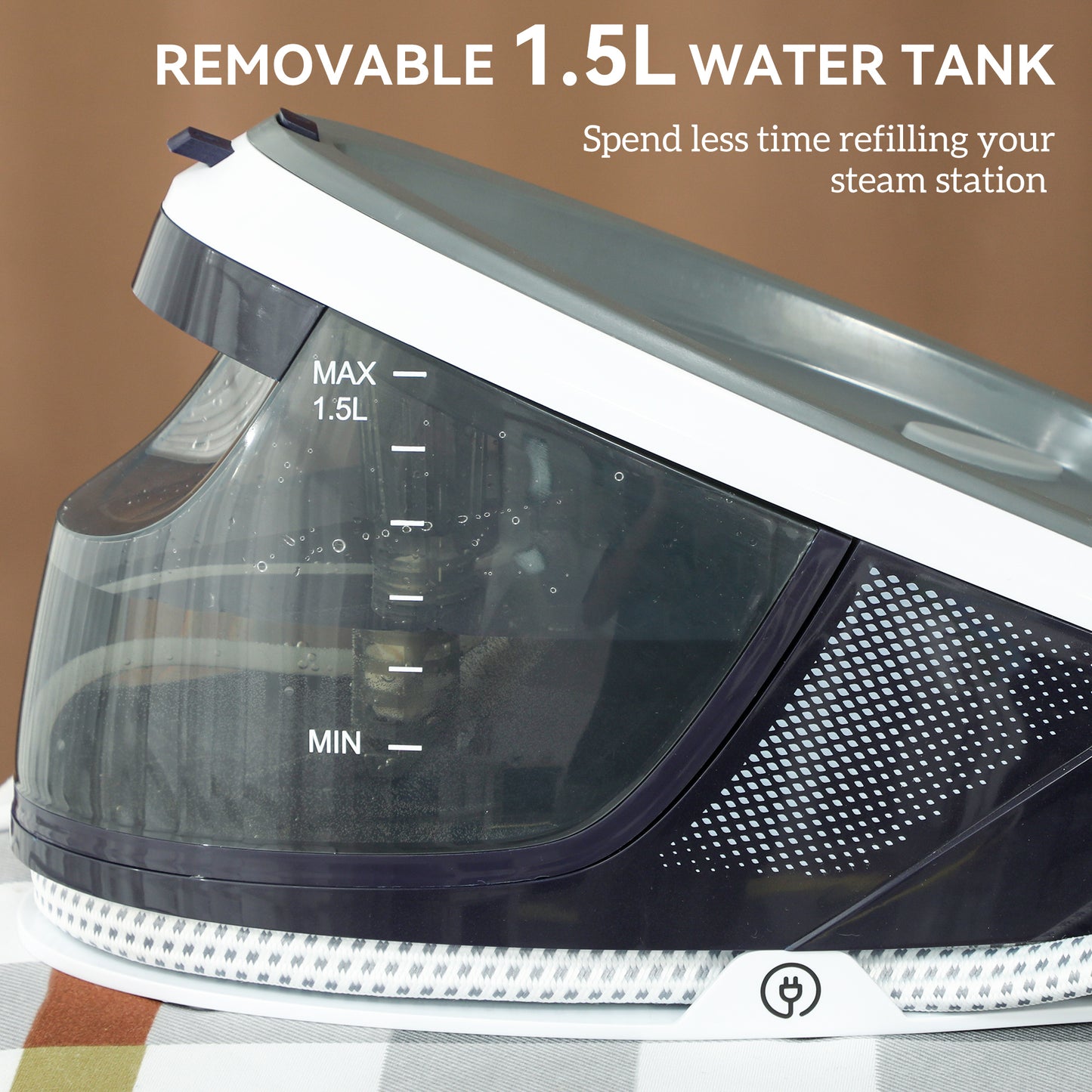 Steam Generator Iron, Energy-Saving, Self-Cleaning, Powerful Vertical Steam, Automatic Shut-Off, Ceramic Non-stick Soleplate