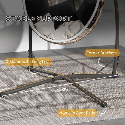 Hammock Chair Stand Only, Hanging Chair Stand with X-Shape Base