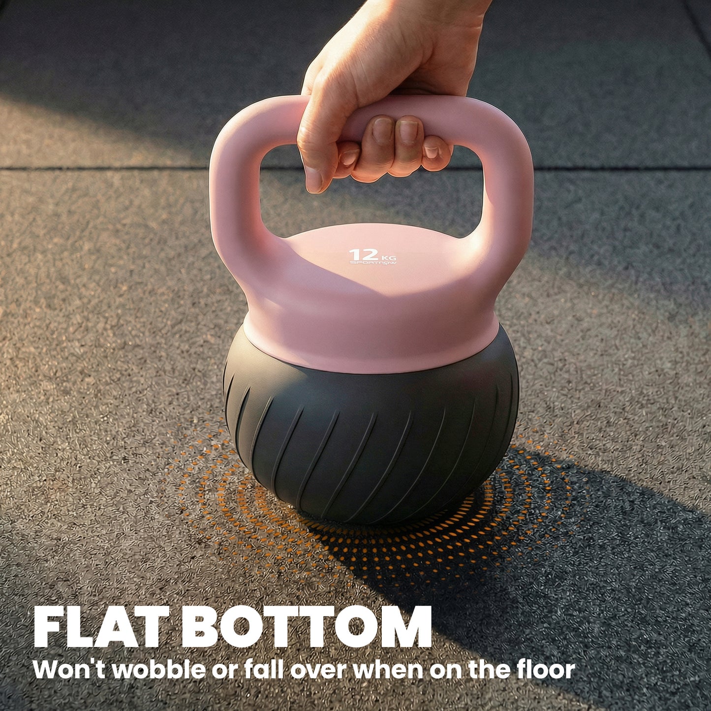 Soft Kettlebell, 12kg Kettle Bell with Anti-Slip Grip for Home Gym Weight Lifting and Strength Training