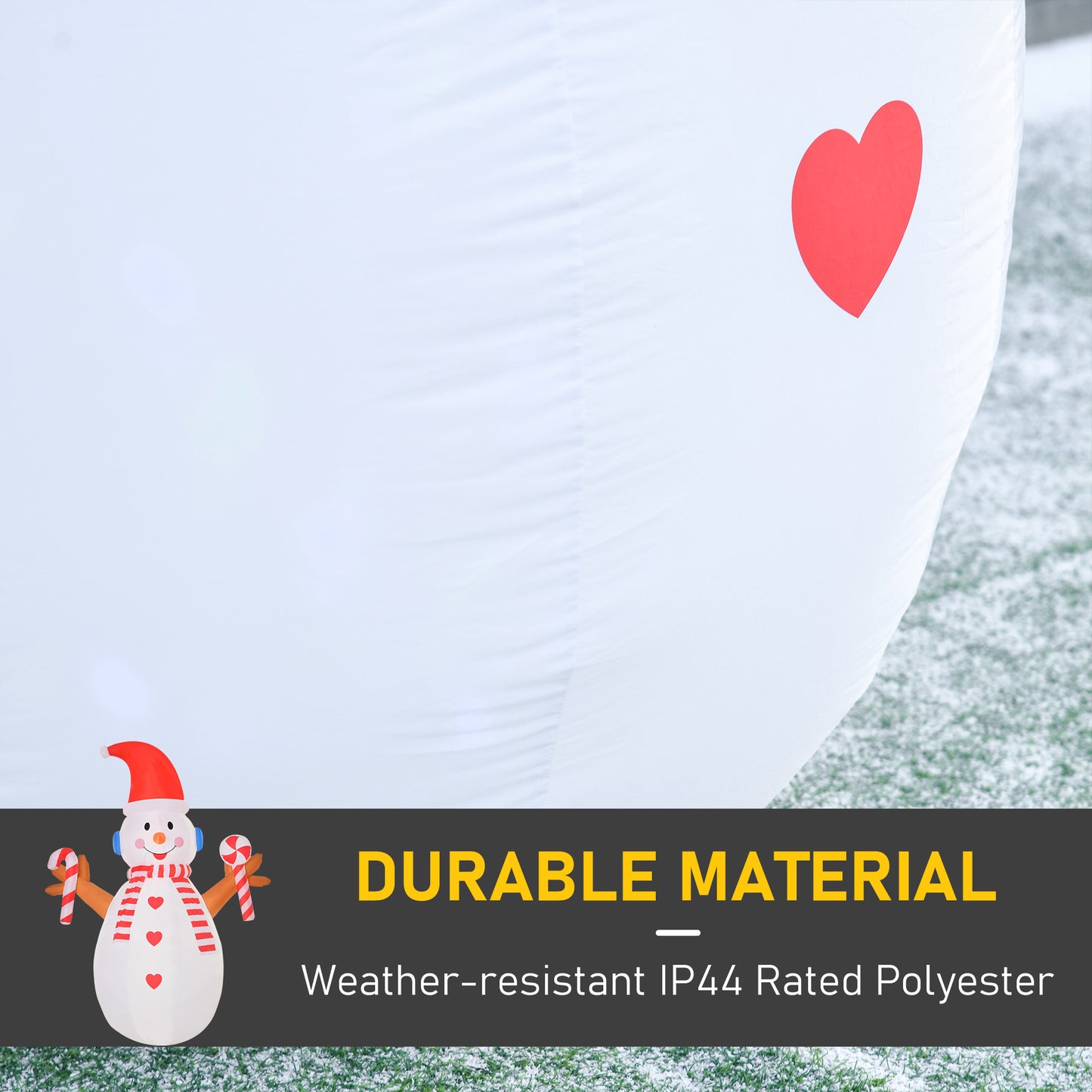 8ft Christmas Inflatable Snowman with Candy, Rotating Lighted for Home Indoor Outdoor Garden Lawn Decoration Party Prop