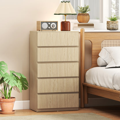 Chest of Drawers, 5-Drawer Storage Cabinets, Modern Dresser, Storage Drawer Unit for Bedroom