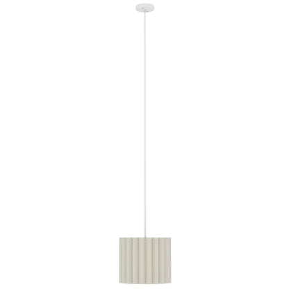 Linen Pendant Light, Bedside Ceiling Lamps with E27 Bulb, Modern Hanging Lights for Living Room, Bedroom, Kitchen, Hallway