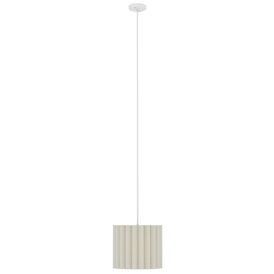 Linen Pendant Light, Bedside Ceiling Lamps with E27 Bulb, Modern Hanging Lights for Living Room, Bedroom, Kitchen, Hallway