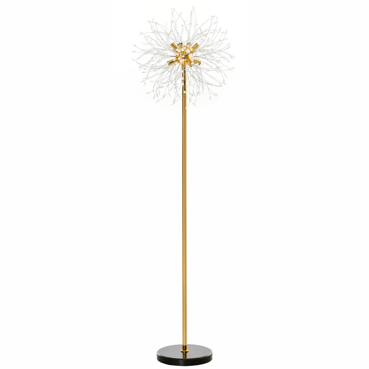 160cm Dandelion-Crystallite Floor Lamp, with Foot Switch
