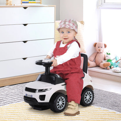 3-in-1 Ride On Car Foot To Floor Slider Toddler w/ Horn Steering Wheel NO POWER Manual Under Seat Storage Secure Design for 1