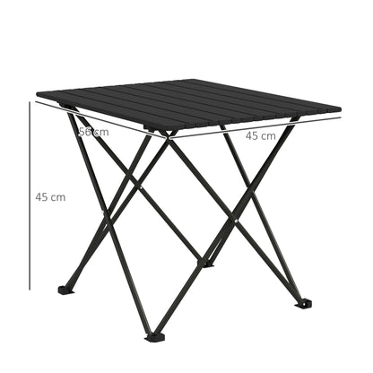 Folding Camping Table, Lightweight Metal Picnic Table with Carry Bag, Foldable Table for Outdoor Camping, Picnic, Hiking